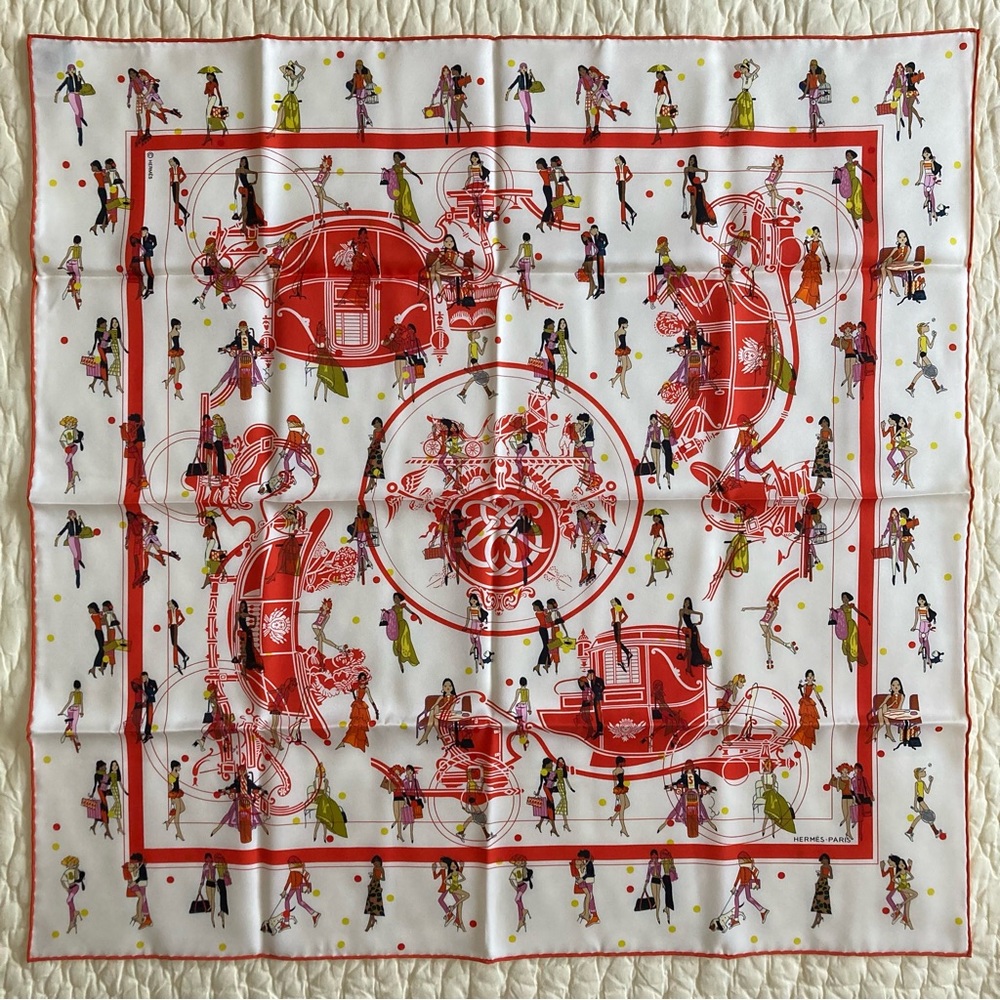NWT Hermes Ex-Libris Les Parisiennes Silk Scarf - Picture 5 of 16